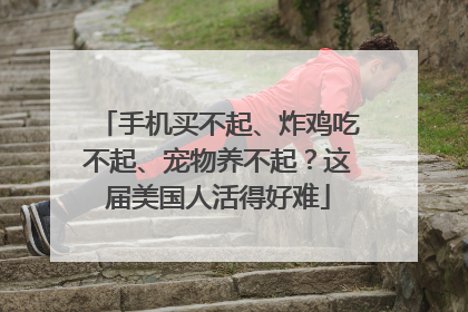 手机买不起、炸鸡吃不起、宠物养不起？这届美国人活得好难