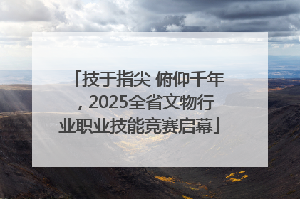 技于指尖 俯仰千年，2025全省文物行业职业技能竞赛启幕