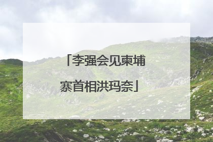 李强会见柬埔寨首相洪玛奈