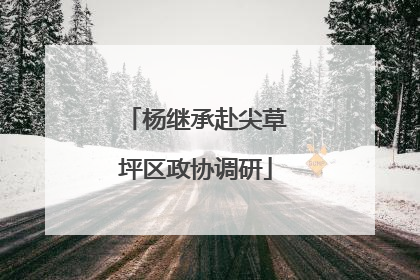 杨继承赴尖草坪区政协调研