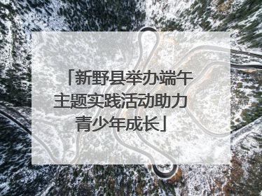 新野县举办端午主题实践活动助力青少年成长