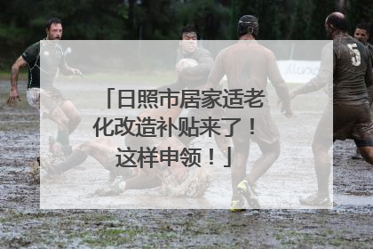 日照市居家适老化改造补贴来了！这样申领！