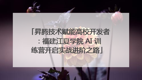 昇腾技术赋能高校开发者：福建江夏学院 AI 训练营开启实战进阶之路