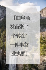 曲阜颁发首张“个转企”一件事营业执照