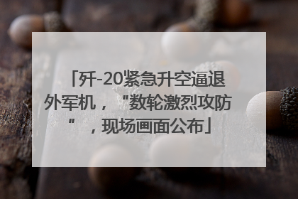 歼-20紧急升空逼退外军机，“数轮激烈攻防”，现场画面公布