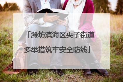 潍坊滨海区央子街道多举措筑牢安全防线