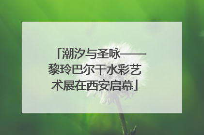 潮汐与圣咏——黎玲巴尔干水彩艺术展在西安启幕