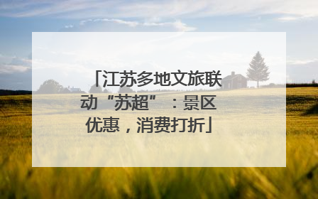 江苏多地文旅联动“苏超”：景区优惠，消费打折