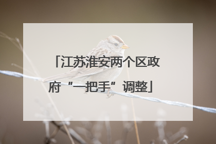 江苏淮安两个区政府“一把手”调整