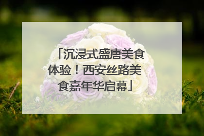 沉浸式盛唐美食体验！西安丝路美食嘉年华启幕