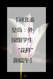 河北秦皇岛：外国留学生“花样”迎端午