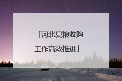 河北夏粮收购工作高效推进