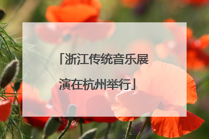 浙江传统音乐展演在杭州举行