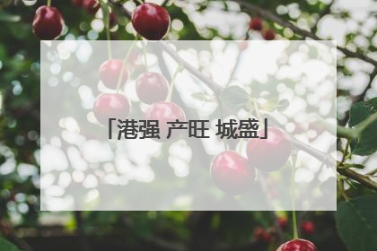 港强 产旺 城盛