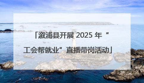 溆浦县开展 2025 年“工会帮就业”直播带岗活动