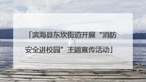 滨海县东坎街道开展“消防安全进校园”主题宣传活动