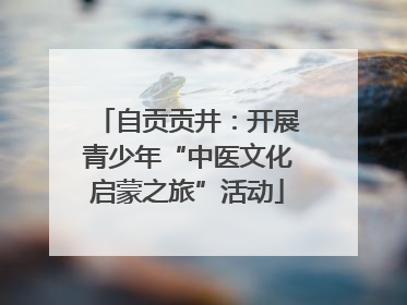 自贡贡井：开展青少年“中医文化启蒙之旅”活动