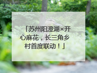 苏州阳澄湖×开心麻花，长三角乡村首度联动！