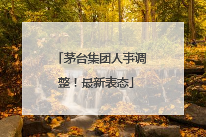 茅台集团人事调整！最新表态