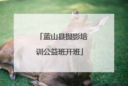 蓝山县摄影培训公益班开班