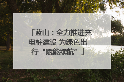 蓝山：全力推进充电桩建设 为绿色出行“赋能续航”