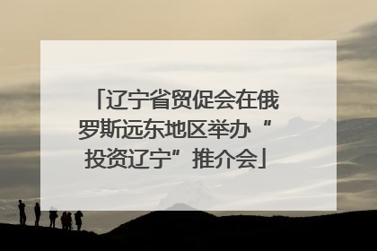 辽宁省贸促会在俄罗斯远东地区举办“投资辽宁”推介会