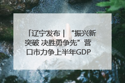 辽宁发布｜“振兴新突破 决胜勇争先”营口市力争上半年GDP增长6%左右