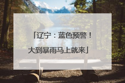 辽宁：蓝色预警！大到暴雨马上就来