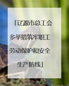 辽源市总工会多举措筑牢职工劳动保护和安全生产防线
