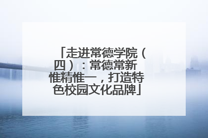 走进常德学院（四）：常德常新 惟精惟一，打造特色校园文化品牌