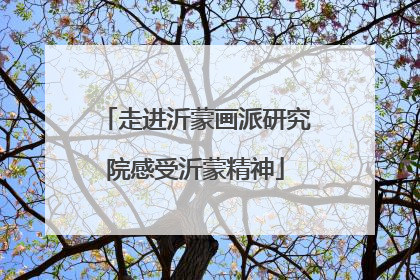 走进沂蒙画派研究院感受沂蒙精神