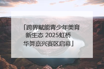跨界赋能青少年美育新生态 2025虹桥华舞嘉兴赛区启幕