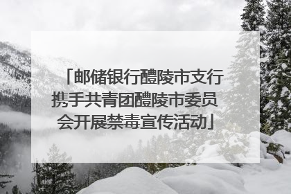 邮储银行醴陵市支行携手共青团醴陵市委员会开展禁毒宣传活动