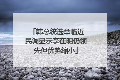 韩总统选举临近 民调显示李在明仍领先但优势缩小