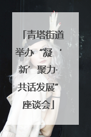 青塔街道举办“凝‘新’聚力·共话发展”座谈会