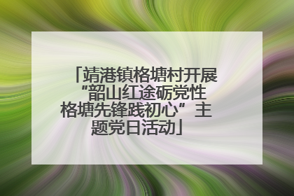 靖港镇格塘村开展“韶山红途砺党性 格塘先锋践初心”主题党日活动