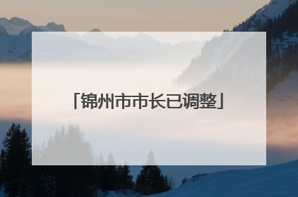 锦州市市长已调整