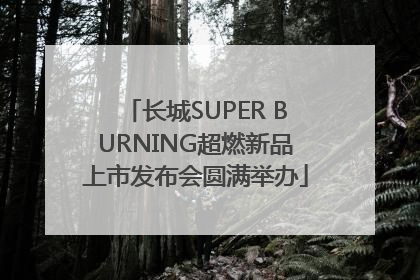 长城SUPER BURNING超燃新品上市发布会圆满举办