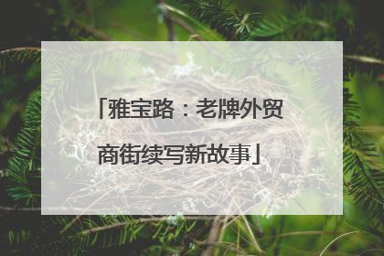 雅宝路：老牌外贸商街续写新故事