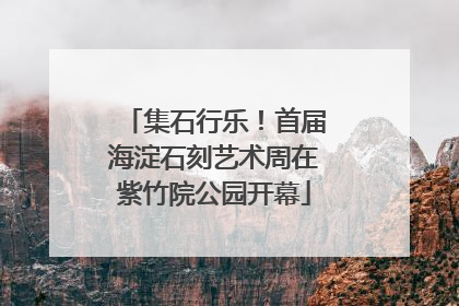 集石行乐！首届海淀石刻艺术周在紫竹院公园开幕
