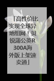 高性价比实现全球异地组网！贝锐蒲公英R300A海外版上架速卖通