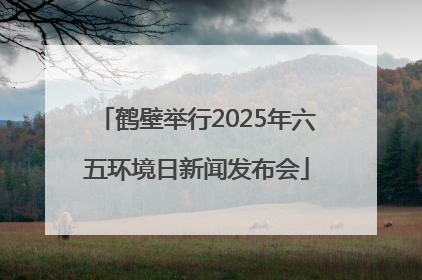 鹤壁举行2025年六五环境日新闻发布会