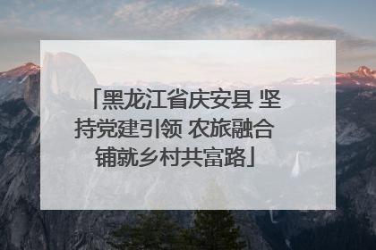 黑龙江省庆安县 坚持党建引领 农旅融合铺就乡村共富路