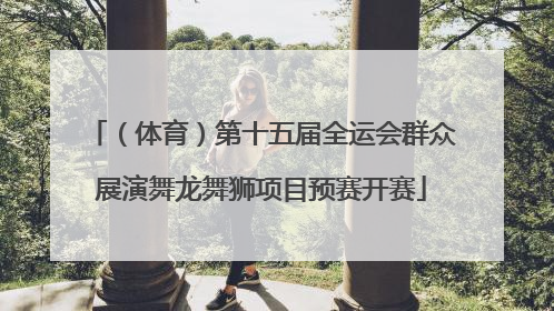 （体育）第十五届全运会群众展演舞龙舞狮项目预赛开赛