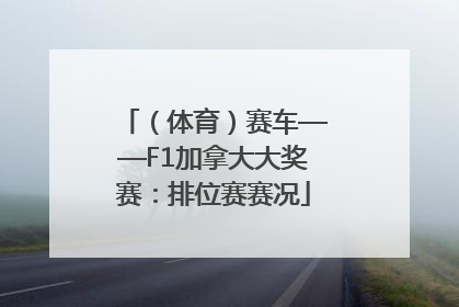 （体育）赛车——F1加拿大大奖赛：排位赛赛况