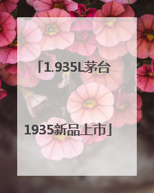 1.935L茅台1935新品上市