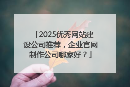 2025优秀网站建设公司推荐，企业官网制作公司哪家好？