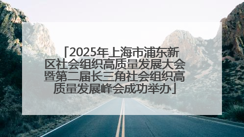 2025年上海市浦东新区社会组织高质量发展大会暨第二届长三角社会组织高质量发展峰会成功举办