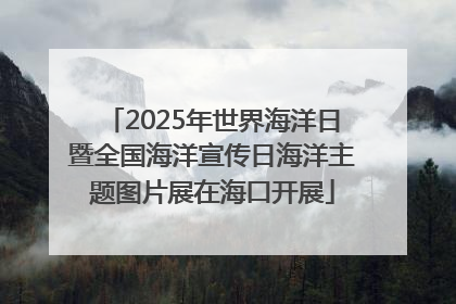2025年世界海洋日暨全国海洋宣传日海洋主题图片展在海口开展