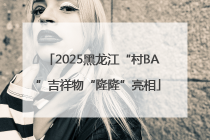 2025黑龙江“村BA”吉祥物“隆隆”亮相
